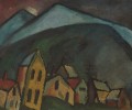berglandschaft mit h usern 1912 Alexej von Jawlensky Expressionism